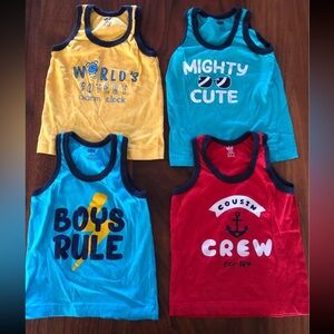 Graphic Baby tank tops lot (4)